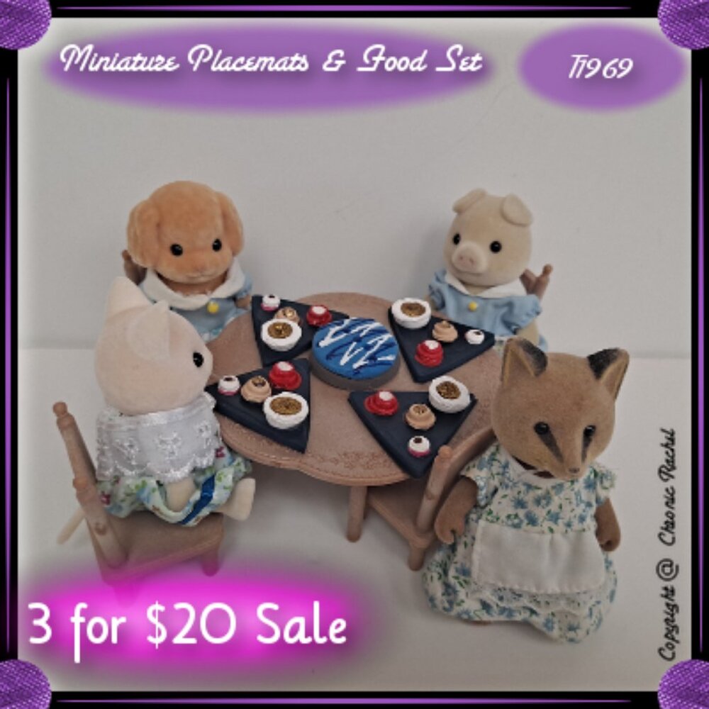 5-Piece Glued Together Navy Blue Triangle Dessert Plates
